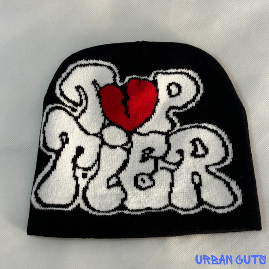 Black Top Tier Beanie