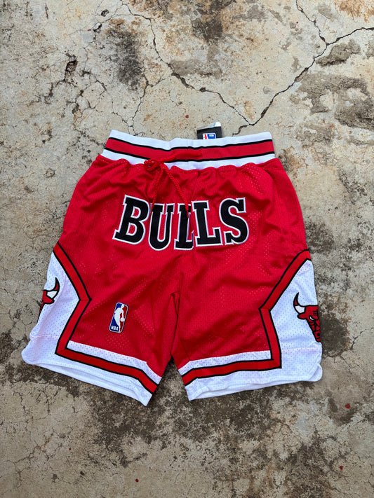 Red Chicago Bulls 1997-98 Retro Shorts