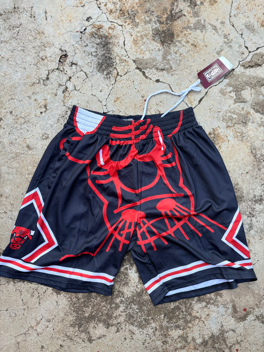 Black Chicago Bulls Hardwood classic shorts